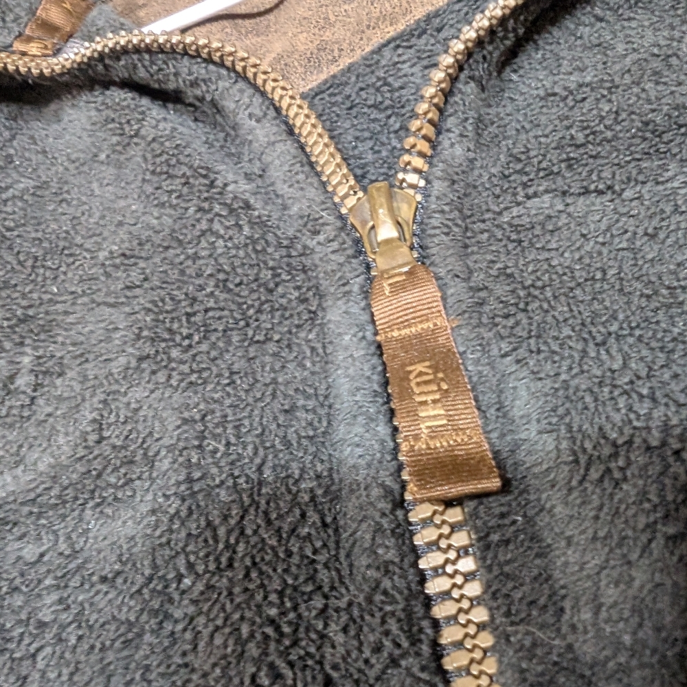 Kuhl Advokat Women's M Black Full-Zip Fleece‎ with Vegan Leather Accents - Picture 6 of 13